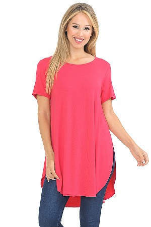 SHORT SLEEVE TUNIC WITH SIDE S ...